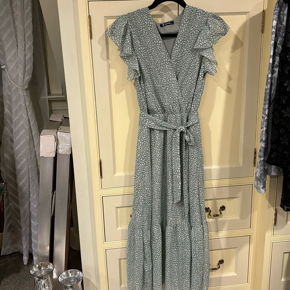 BTFBM Green‎ Midi  Dress